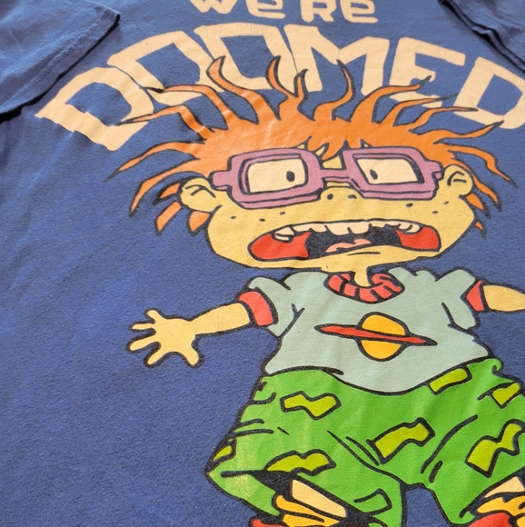 Nickelodeon Rugrats Chuckie Tee with a We're Doomed, Med - Picture 5 of 5